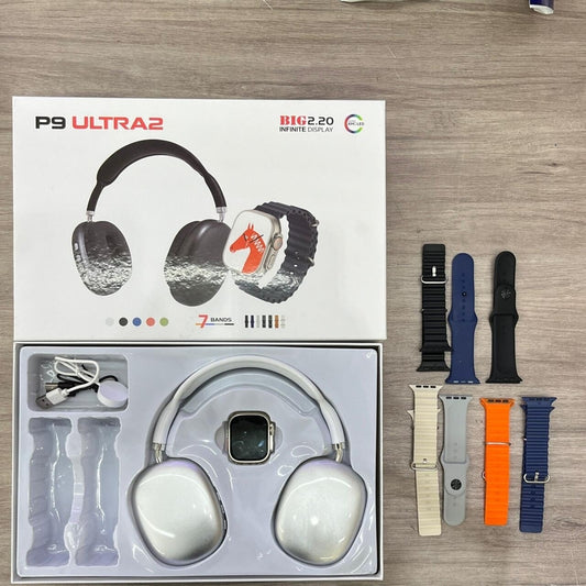 Set Auriculares P9 e Smartwatch - Villvynia 